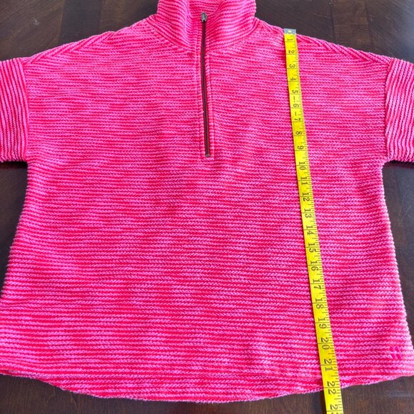 Sweaty Betty Rest Up Half Zip Pullover Sweatshirt Tulip Red Womens Size 6 - Picture 11 of 11